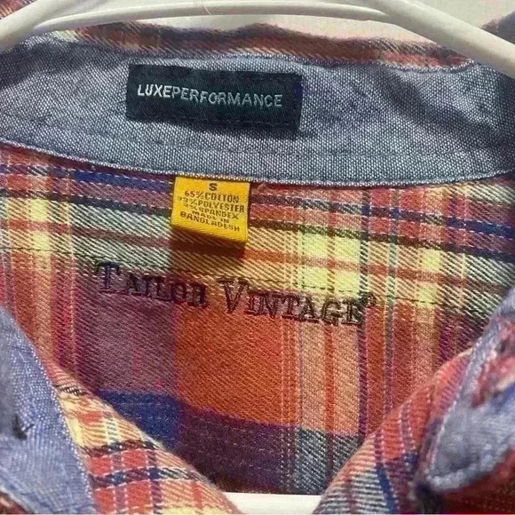 Tailor Vintage Men's Small Luxe Performance Flannel - Picture 5 of 6